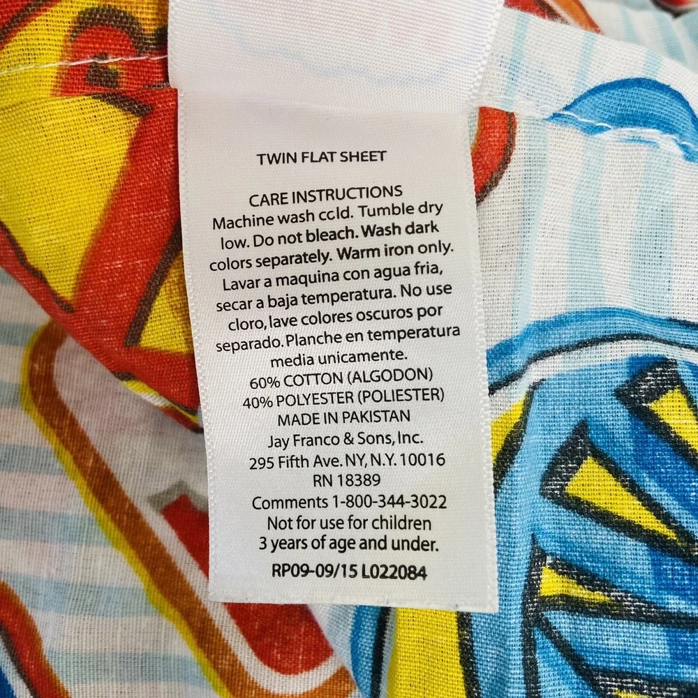 Thomas the Tank Engine Flat & Fitted Sheet Size Twin Cotton Blend